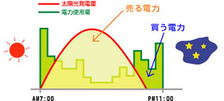 余った電気を売ることができます